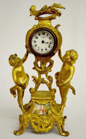 New Haven Double Cherub Novelty Clock — Antique Clocks Price Guide