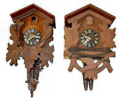 2 AS IS German Cuckoo Clocks — Antique Clocks Price Guide