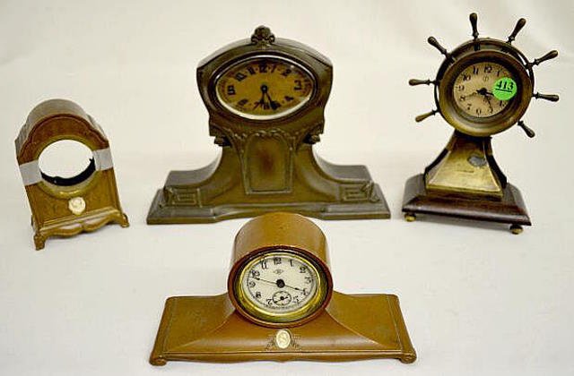 3 Benedict & 1 Junghans Dresser Clocks — Antique Clocks Price Guide