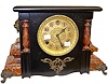 Waterbury Black Enamel Clock, "Gordo"