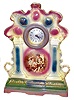German Porcelain "Melon Eaters" Clock