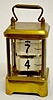 Plato Digital Brass Carriage Clock