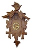 Antique Bird Carved 2 Weight Cuckoo Clock
