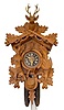 Germany 8 Day Guns & Game Carved Cuckoo Clock