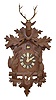 Schatz Game Carved 8 Day Cuckoo Clock
