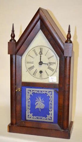 Gilbert 1/2 Size Steeple Clock, Time Only — Antique Clocks Price Guide