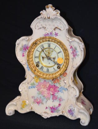 Ansonia Royal Bonn No. 503 China Clock — Antique Clocks Price Guide