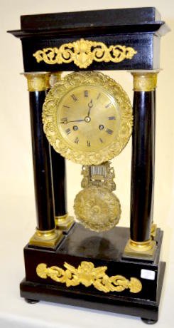French Gothic Portico Clock — Antique Clocks Price Guide
