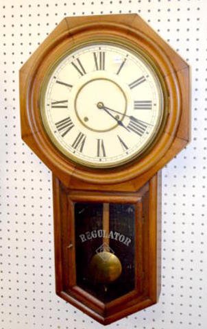 Ansonia Regulator A Schoolhouse Clock — Antique Clocks Price Guide