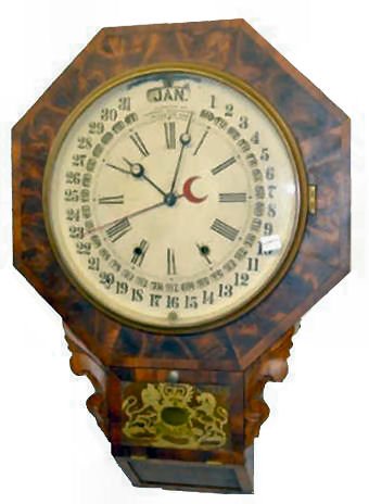 Maranville Galush Wall Calendar Clock — Antique Clocks Price Guide