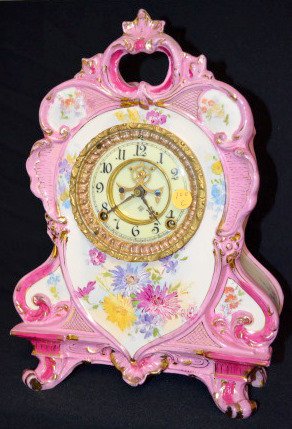 Ansonia Royal Bonn No. 504 China Clock — Antique Clocks Price Guide