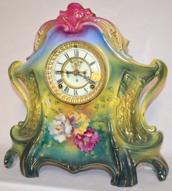 Ansonia Royal Bonn La Layon China Clock — Antique Clocks Price Guide
