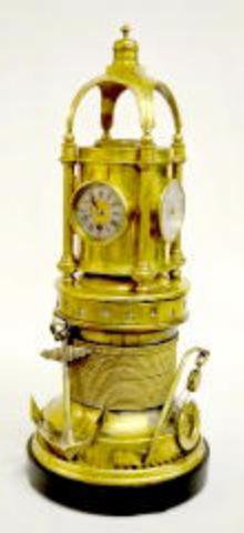 Brass 5 Dial Revolving Clock — Antique Clocks Price Guide