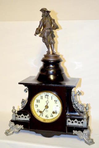 Ansonia Black Iron 8 Day T&S Clock — Antique Clocks Price Guide