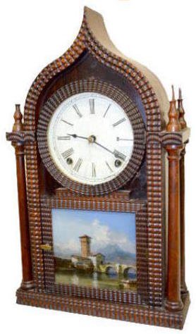 E.N. Welch T&S Ripple Front Double Steeple — Antique Clocks Price Guide