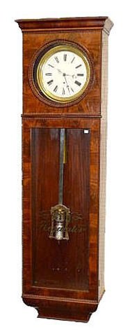 Mahogany Pinwheel Jewelers Regulator Clock — Antique Clocks Price Guide