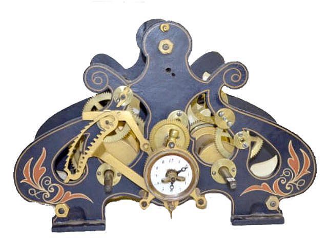 French Pinwheel Time & Strike Tower Clock — Antique Clocks Price Guide