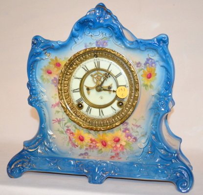 Ansonia Royal Bonn La Lorne China Clock — Antique Clocks Price Guide