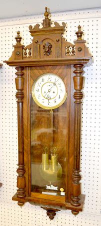 Becker 2-Weight Vienna Wall Clock — Antique Clocks Price Guide