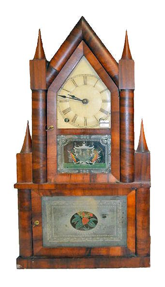 Andrews Double Steeple 8 Day T&S Clock — Antique Clocks Price Guide