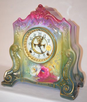 Ansonia Royal Bonn La Cannes China Clock — Antique Clocks Price Guide