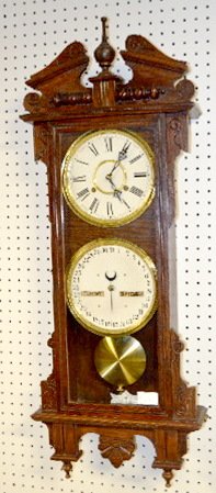 Oak Waterbury No. 33 Calendar Clock — Antique Clocks Price Guide