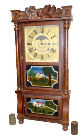 Birge & Mallory Carved Triple Decker — Antique Clocks Price Guide