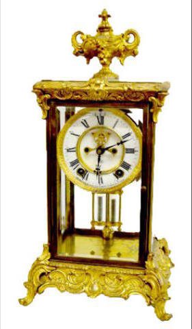 Ornate Ansonia Crystal Regulator Clock — Antique Clocks Price Guide