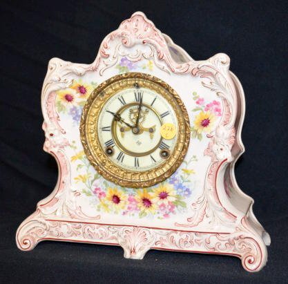 Ansonia Royal Bonn La Lorne China Clock — Antique Clocks Price Guide