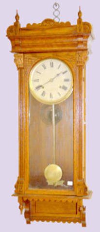 Oak Russell & Jones Wall Clock — Antique Clocks Price Guide