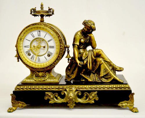 Ansonia Open Escape T&S Figural Clock — Antique Clocks Price Guide