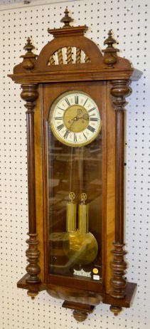 Ornate 2-Weight Vienna Wall Clock — Antique Clocks Price Guide