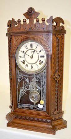 Waterbury Walnut ÒCranvilleÓ Shelf Clock — Antique Clocks Price Guide