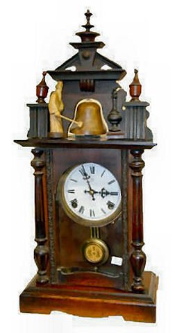 Junghans Animated T&S Shelf Clock — Antique Clocks Price Guide