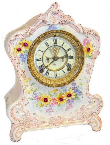 Ansonia Royal Bonn La Clair China Clock — Antique Clocks Price Guide