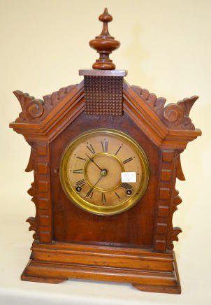 Ansonia Walnut ÒTorontoÓ Cabinet Clock — Antique Clocks Price Guide