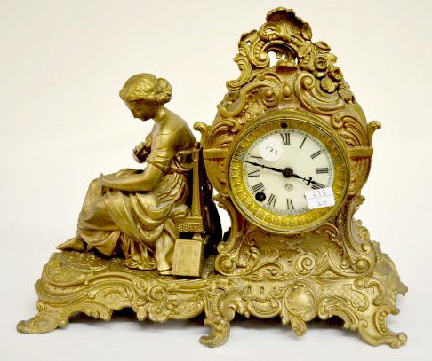 Ansonia ÓVassarÒ Antique Statue Clock. — Antique Clocks Price Guide