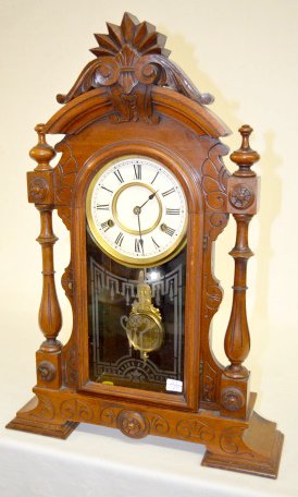 Walnut Parlor Shelf Clock — Antique Clocks Price Guide