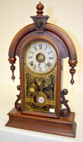 Welch Walnut ÒParisianÓ Parlor Clock — Antique Clocks Price Guide