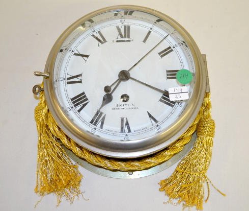 SmithÕs England Antique ShipÕs Bell Clock — Antique Clocks Price Guide