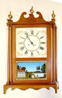 Eli Terry, Jr. Replica Pillar & Scroll Clock — Antique Clocks Price Guide