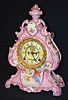 Scarce Ansonia Royal Bonn Pink China Clock