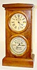 Southern Calendar Clock Co. Double Dial Clock