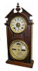 Ithaca Double Dial T&S ÒShelf LibraryÓ Clock
