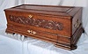 Lrg. Antique Carved JacotÕs Oak Music Box