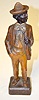 Vintage Wood Carved Whistler Figure