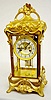 Gilt Floral Crystal Regulator Clock